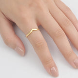A- Simple | Gold Ring Sterling SIlver - anelarevese - 2