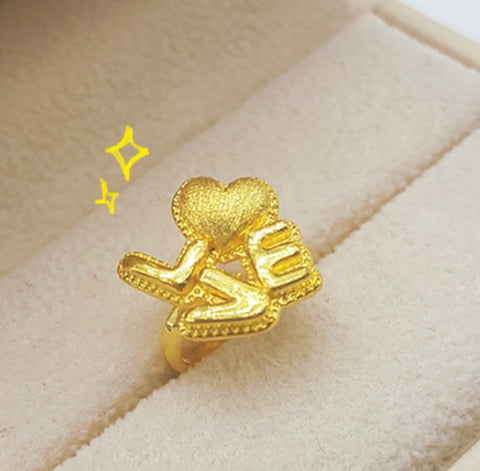 4D LOVE GOLD RING 3.75G 1돈