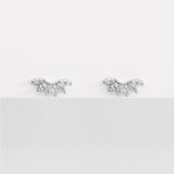 - A| Clear Crown Studs Sterling Silver - anelarevese - 1