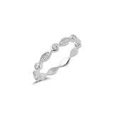 A- Marquis Circle CZ Ring Sterling Silver - anelarevese - 1
