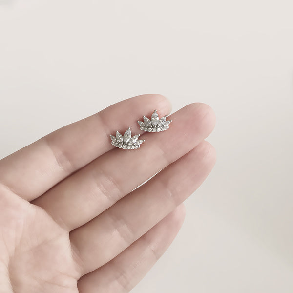 - Crown Earrings Sterling Silver - anelarevese - 3