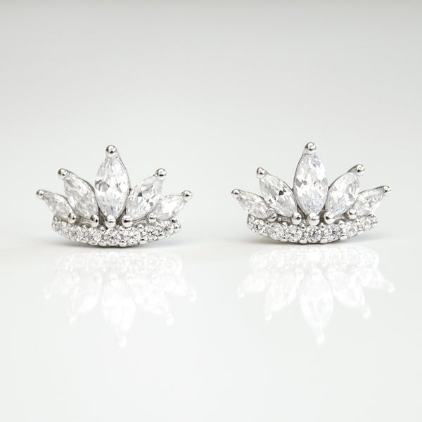 - Crown Earrings Sterling Silver - anelarevese - 5