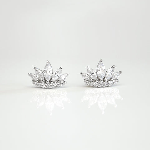 - Crown Earrings Sterling Silver - anelarevese - 1