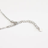 - A| Leaf Necklace with CZ Sterling Silver - anelarevese - 3