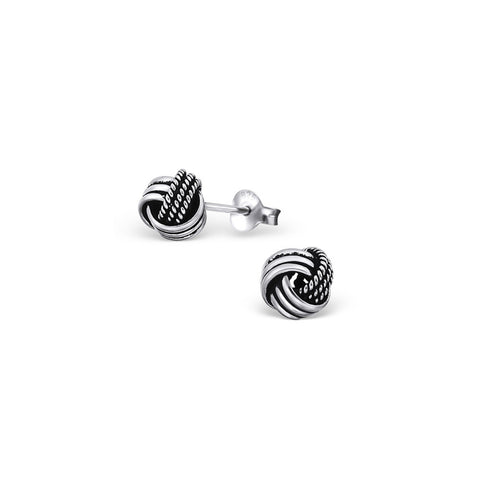 Z- Oxidized Knot Ear Studs - anelarevese - 1