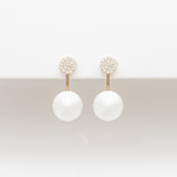 - Swirl Pearl Earrings Sterling Silver - anelarevese - 1