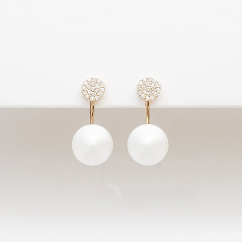 - Swirl Pearl Earrings Sterling Silver - anelarevese - 1