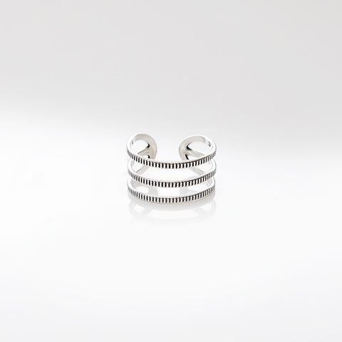 Triple Ring Sterling Silver - anelarevese - 1