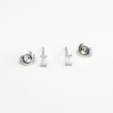 - Tiny Studs Sterling Silver - anelarevese - 2