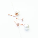 - Swirl Pearl Earrings Sterling Silver - anelarevese - 4