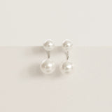Two-way Pearl Earings Sterling Silver - anelarevese - 1