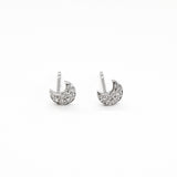 - A| Adorable Crescent Studs Sterling Silver - anelarevese - 3