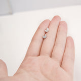 - A| Adorable Crescent Studs Sterling Silver - anelarevese - 6