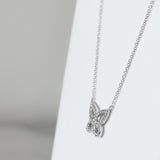- A| Butterfly Pendant Necklace Sterling Silver