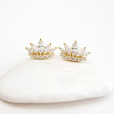 A- Crown Earrings G Sterling Silver - anelarevese - 1