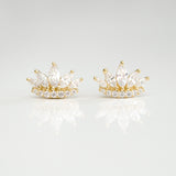 A- Crown Earrings G Sterling Silver - anelarevese - 2
