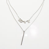 - Double Line Love Sterling Silver - anelarevese - 1