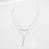 - Double Line Love Sterling Silver - anelarevese - 2