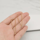 - A| Hooked on Hoop Gold Earrings Sterling Silver - anelarevese - 3