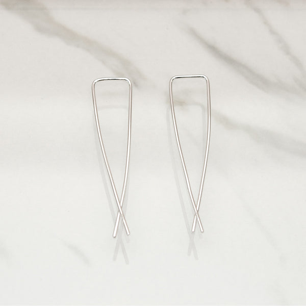 - A| Hooked on Hoop Silver Earrings Sterling Silver - anelarevese - 4