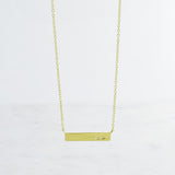 Love Inline - Gold Necklace Sterling Silver - anelarevese - 1