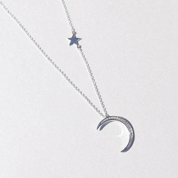 - Star and Crescent Sterling Silver - anelarevese - 2