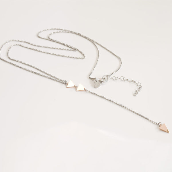 Cool Classic Y-Necklace Sterling Silver - anelarevese - 2
