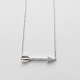 A| Arrow with CZ Sterling Silver - anelarevese - 1