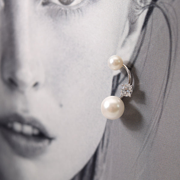 - Pearls and CZ Sterling Silver - anelarevese - 2