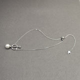 - Pearl and Silver Stick w. CZ Bracelet Sterling Silver - anelarevese - 3