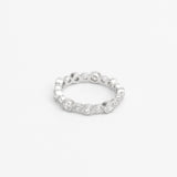 A- CZ Ring Sterling SIlver - anelarevese - 1