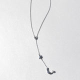 Star & Crescent Moon Necklace | Sterling Silver - anelarevese - 1