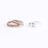 Rose Gold Ring With CZ Sterling Silver - anelarevese - 3