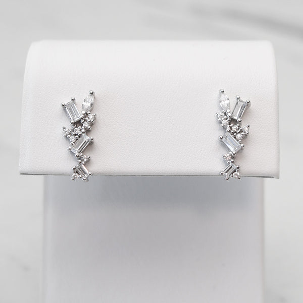 - A| Victoria Mixed Earrings Sterling Silver